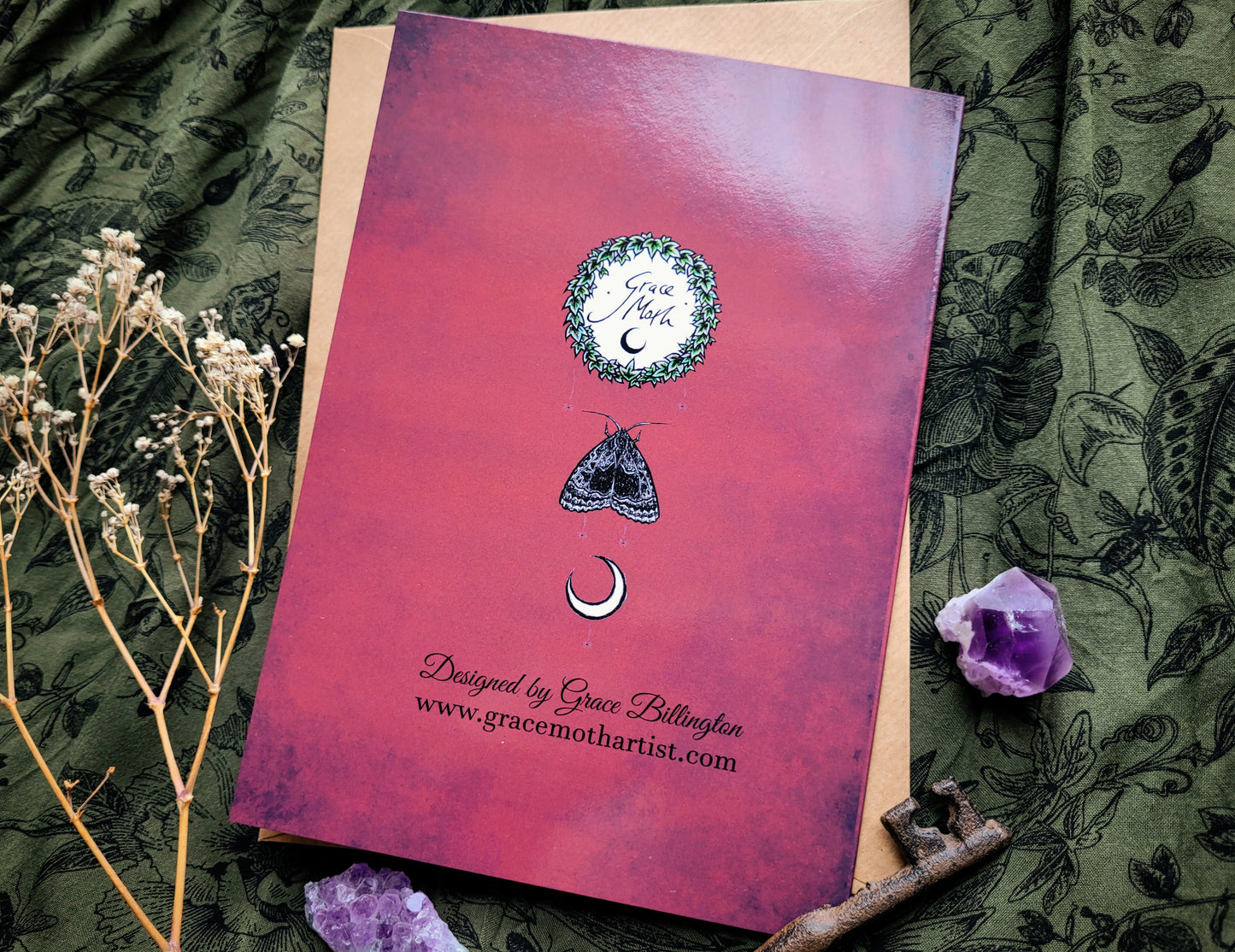 Karlach Card - A5 greeting card by Grace Moth - 5.8 x 8.3, game inspired, tiefling, devil, dnd, valentines, bg3, baldurs gate 3