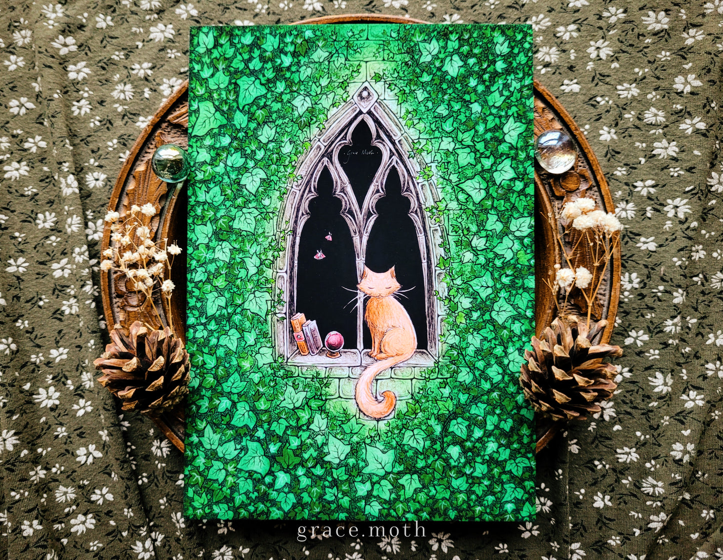 Enchanted Castle Window - A5, A4 or A3 Art print illustrated by Grace Moth