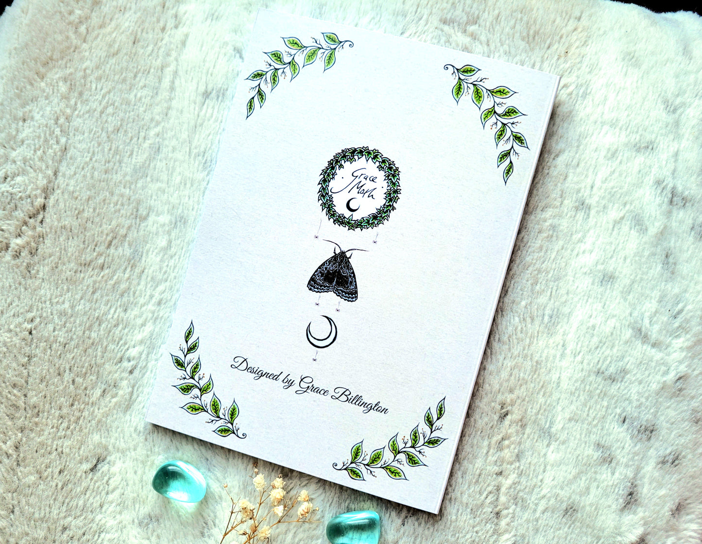 Witches Greenhouse Notebook - lined A5 size, 80 pages, professionally printed - by Grace Moth