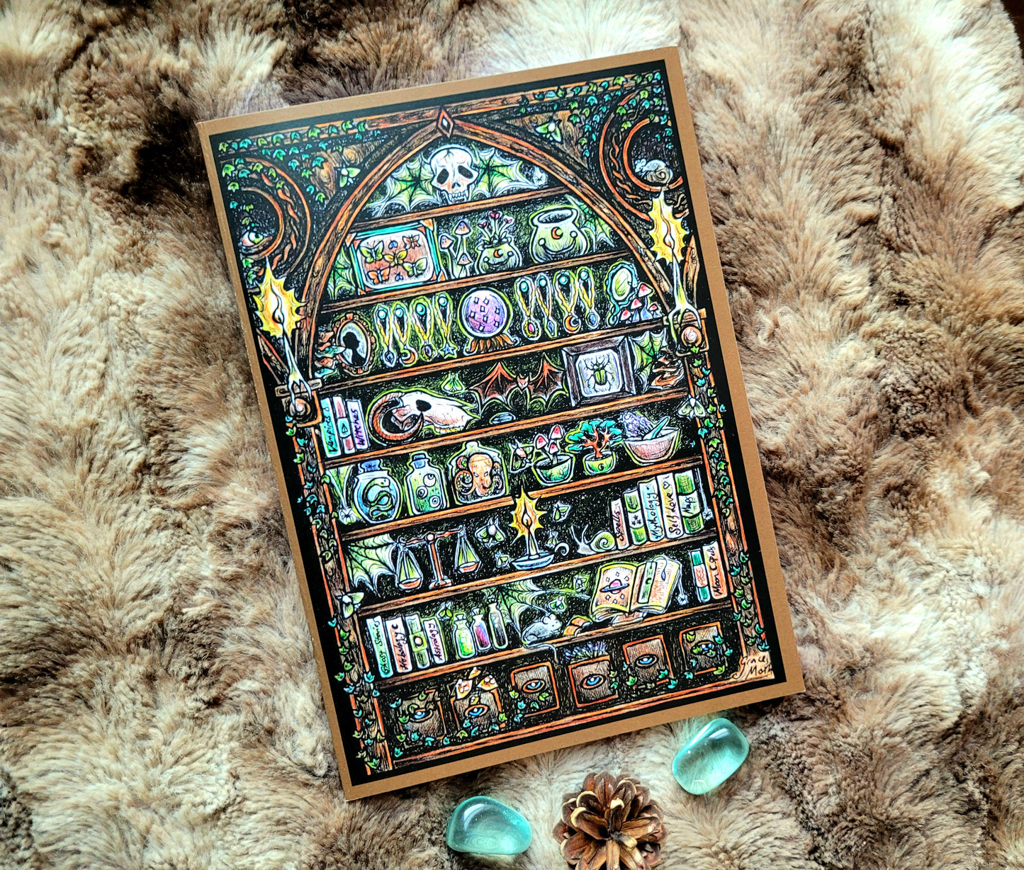 Apothecary Notebook - lined A5 size, 80 pages, professionally printed - by Grace Moth