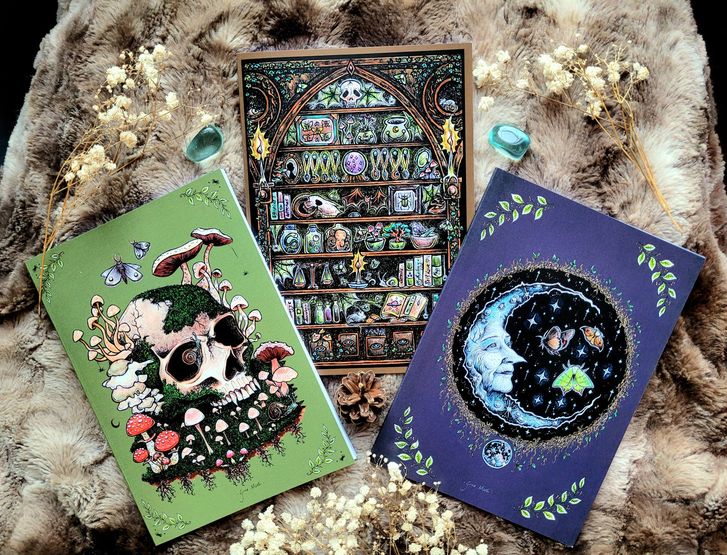 Apothecary Notebook - lined A5 size, 80 pages, professionally printed - by Grace Moth
