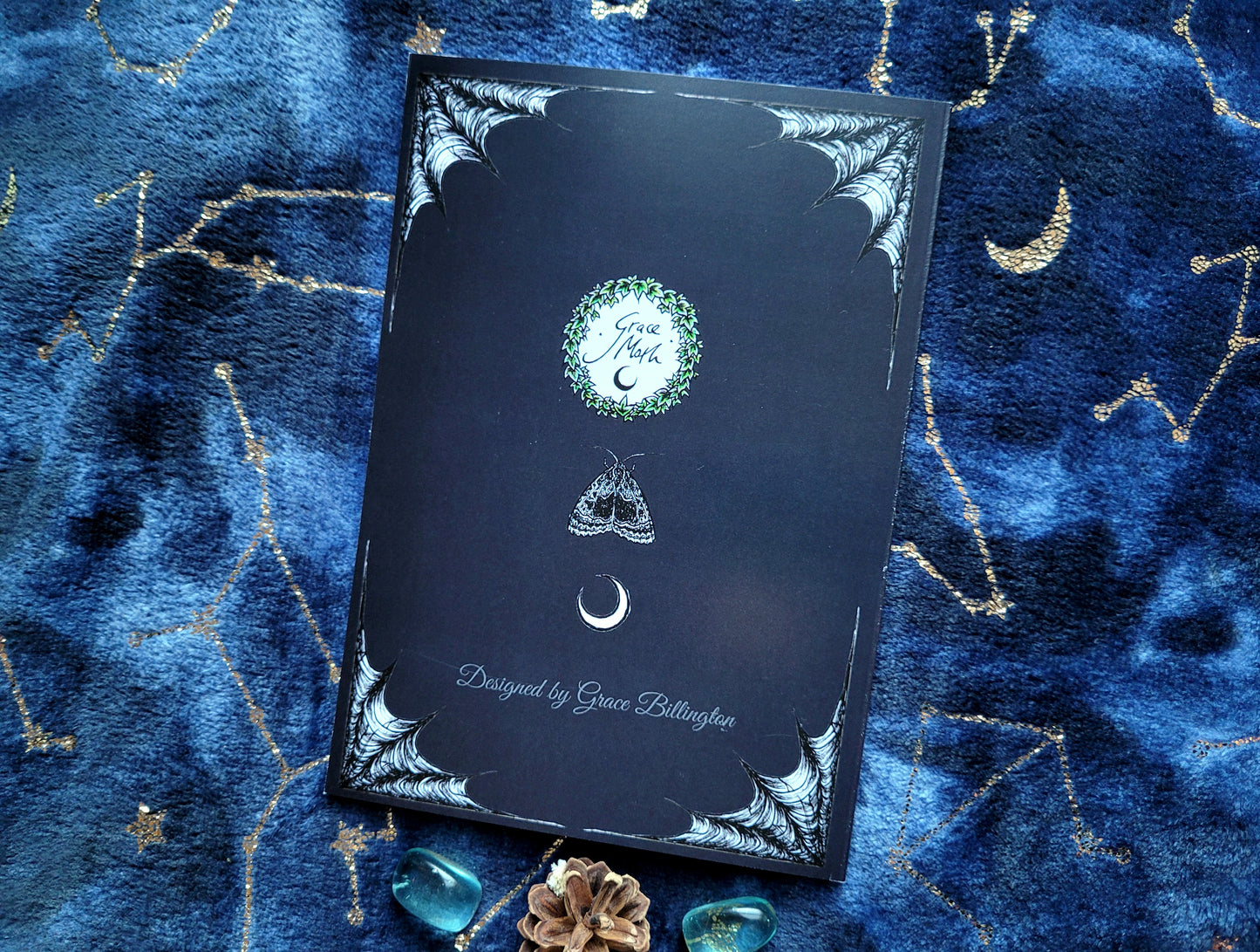 Haunted House Notebook - lined A5 size, 80 pages, professionally printed - by Grace Moth