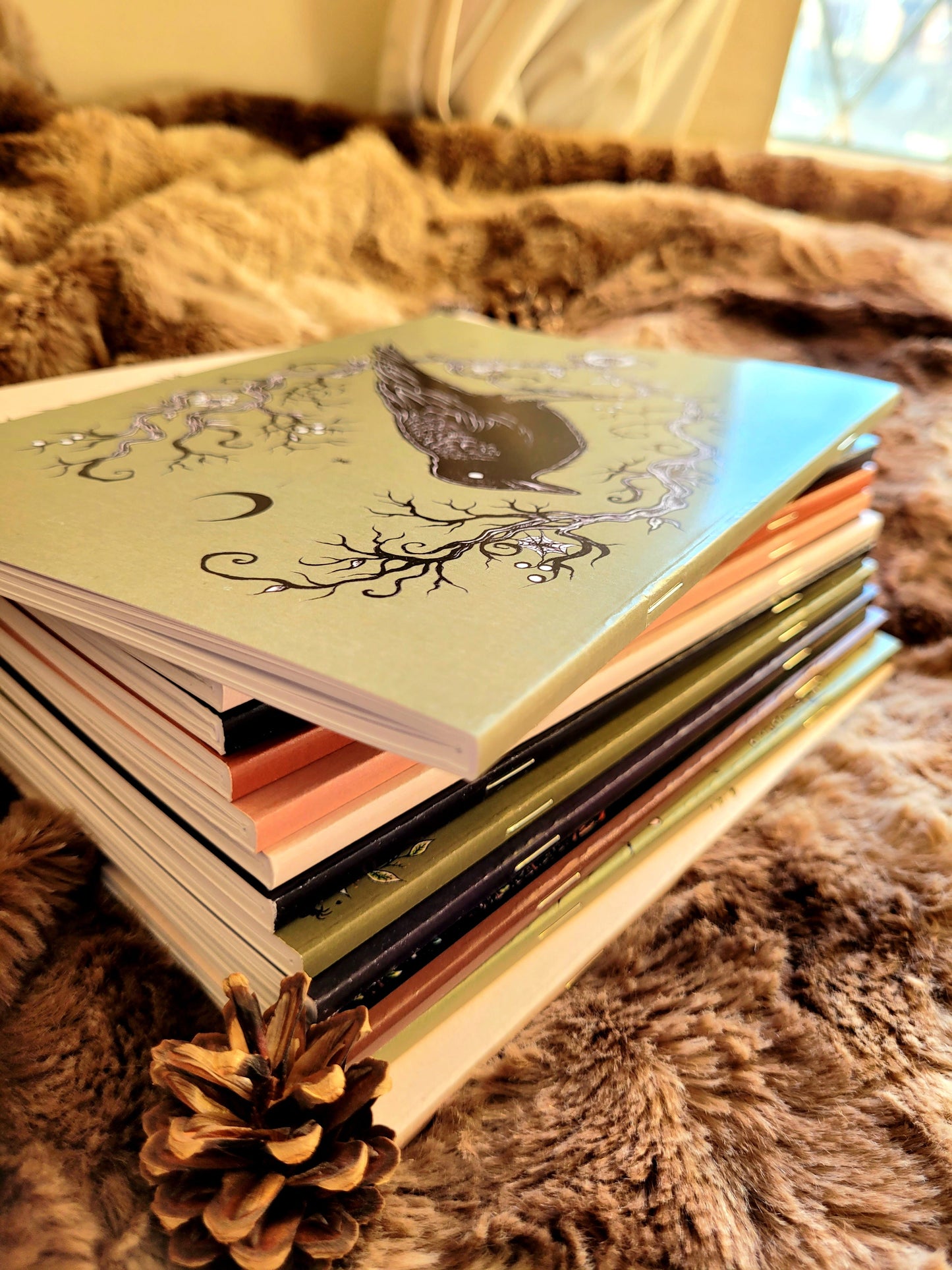 Witches Greenhouse Notebook - lined A5 size, 80 pages, professionally printed - by Grace Moth