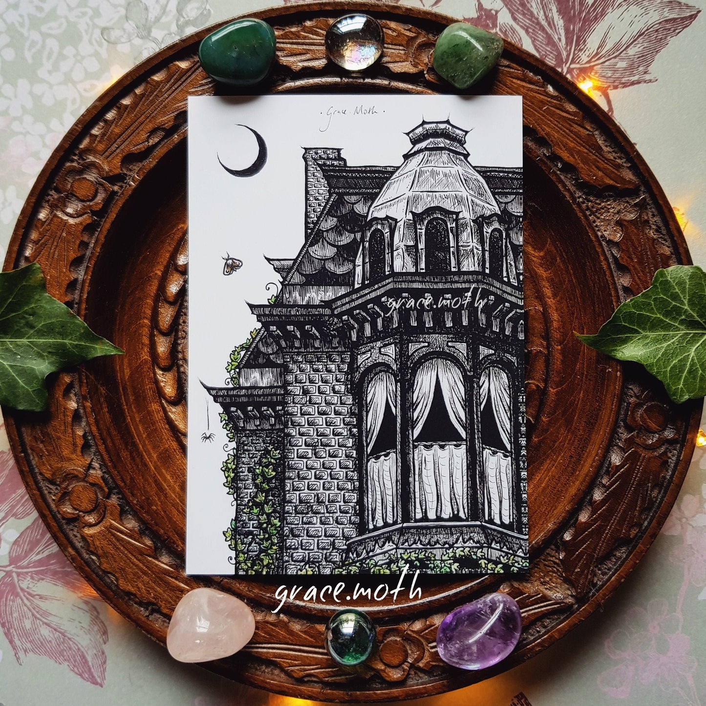Haunted House Corner - A6 print by Grace Moth - 5.8 x 4.1
