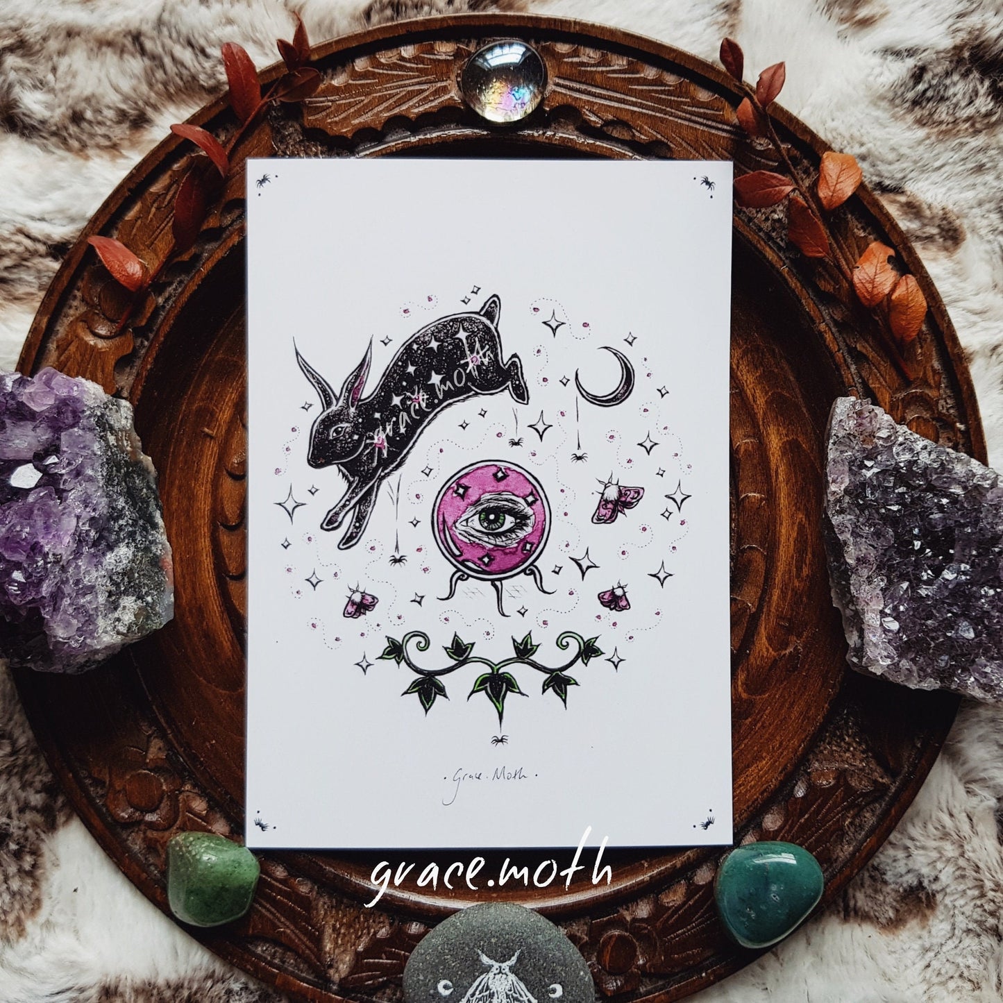 Bunny Familiar - A6 print 5.8 x 4.1