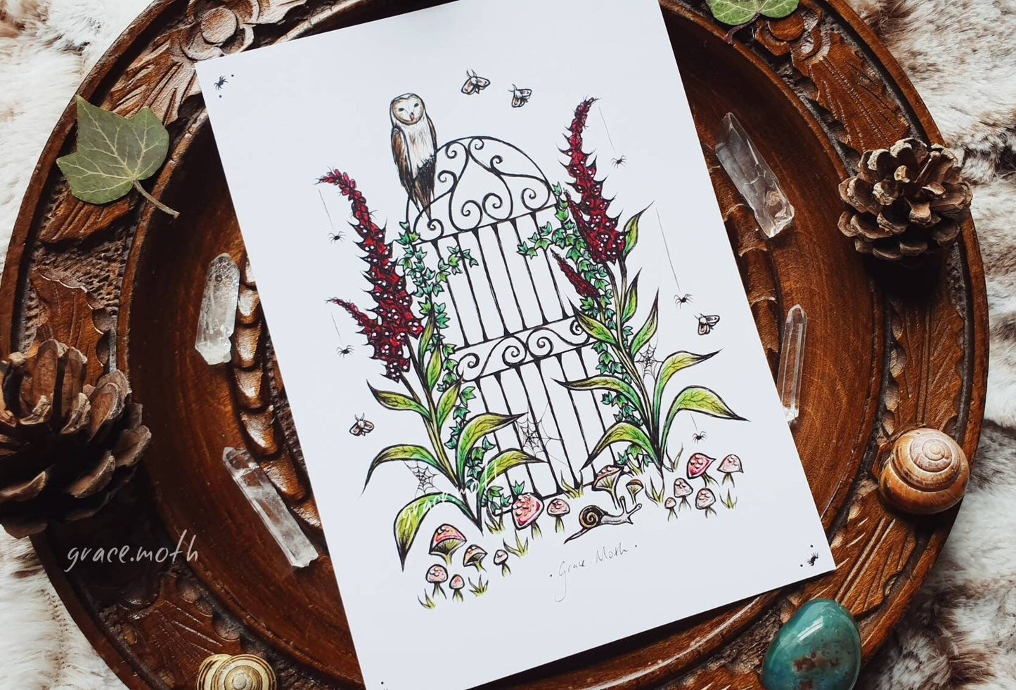 Iron Gate - A6 print by Grace Moth - 5.8 x 4.1