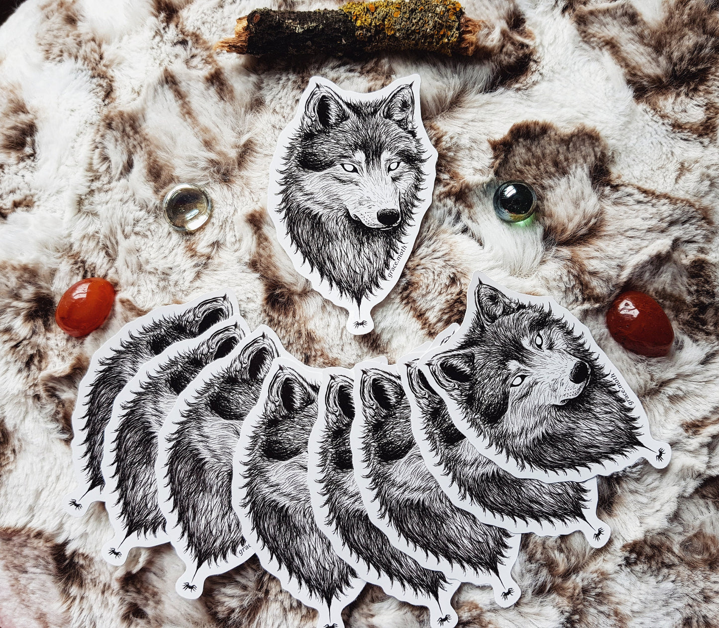 Wolfsbane - Vinyl Sticker 10cm by 6cm