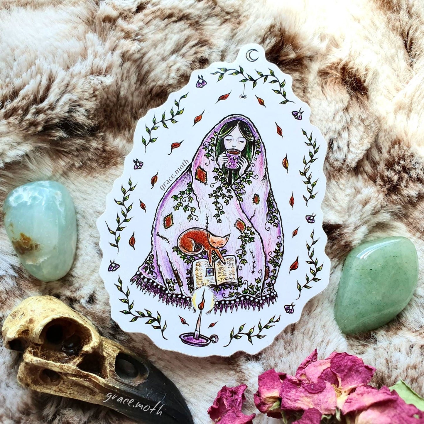 Cosy Blanket - Vinyl Sticker 10cm by 7cm