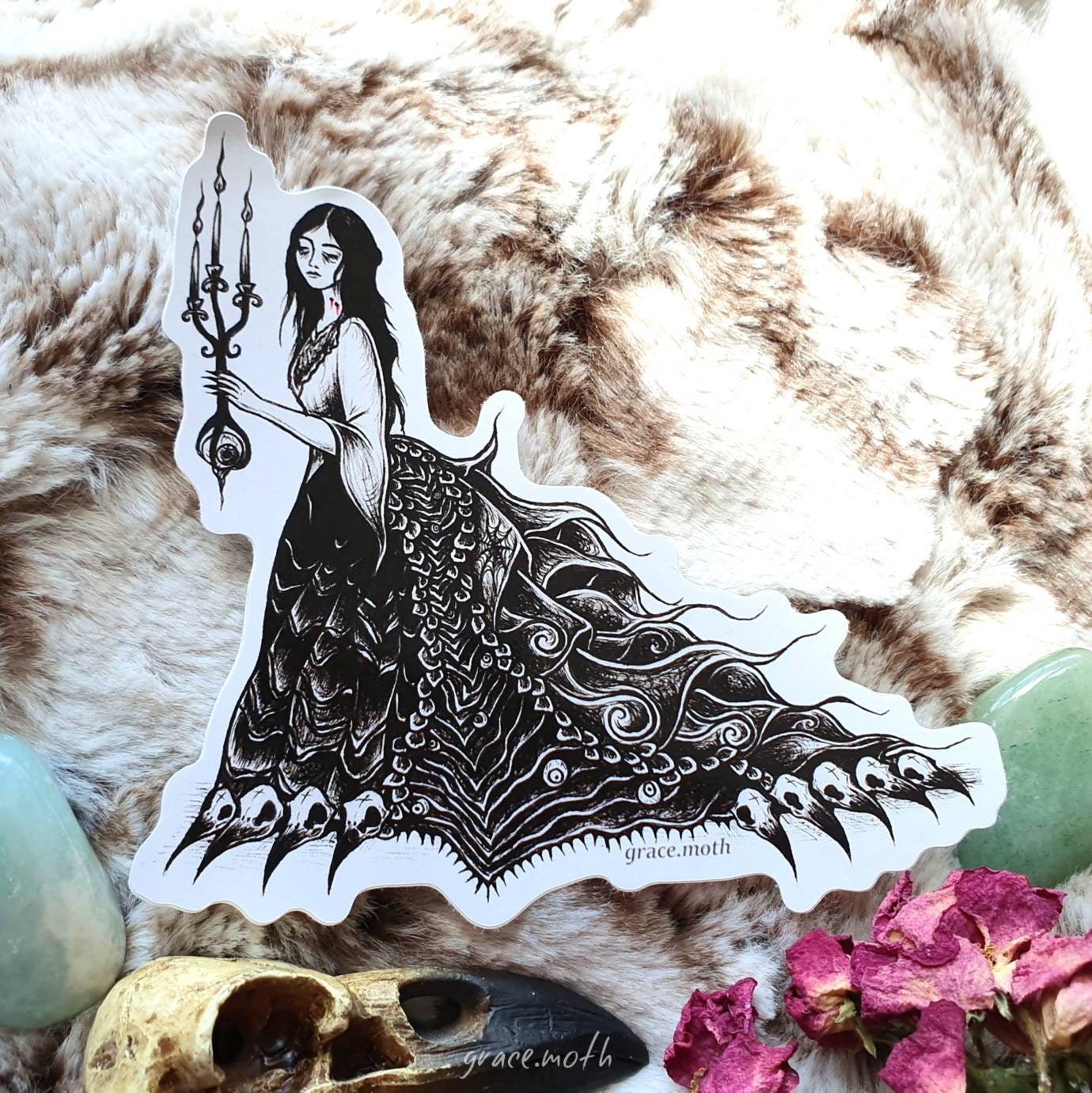 Vampire - Vinyl Sticker 10cm by 9.5cm