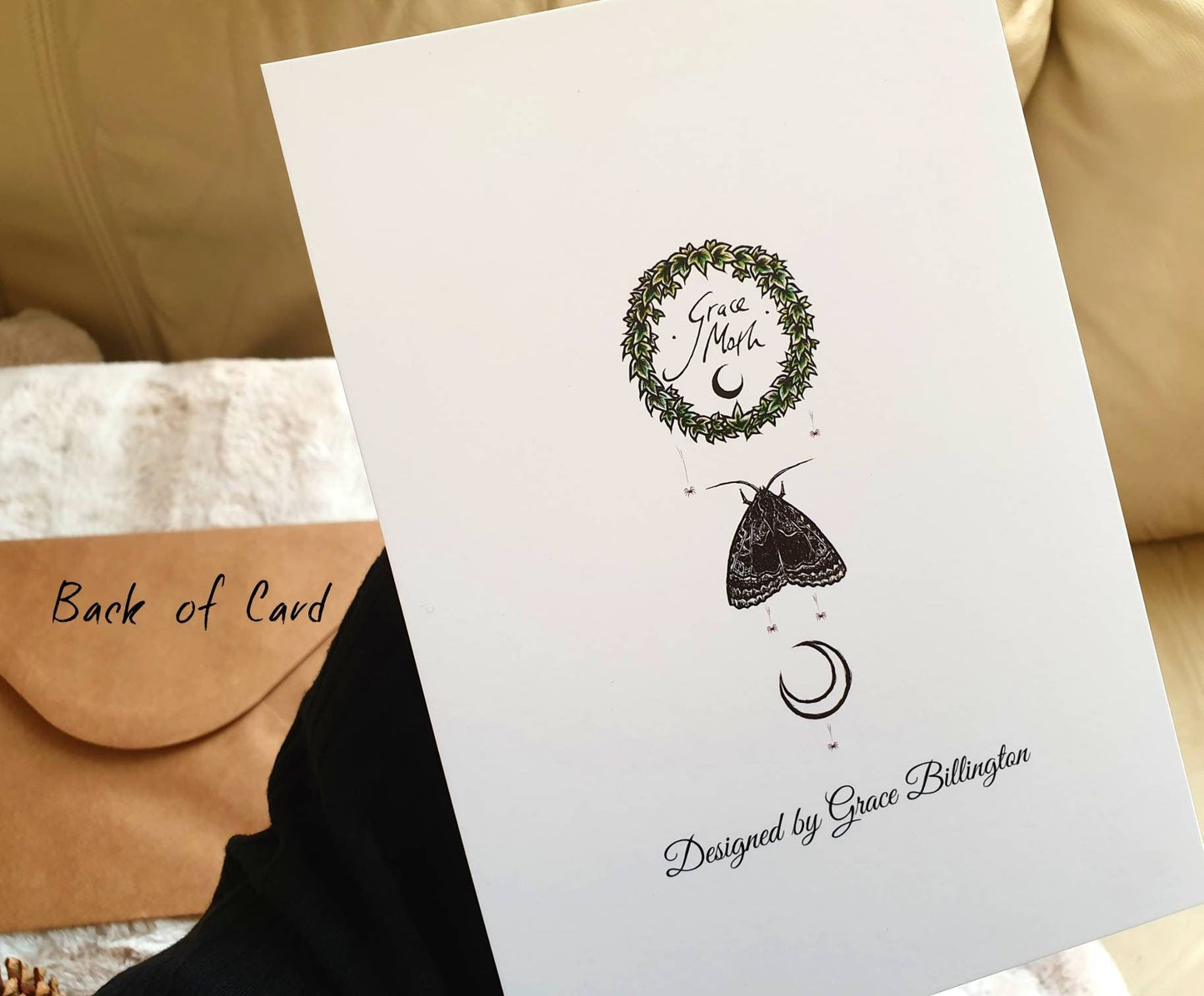 Merry Christmas - A5 greeting card by Grace Moth - 5.8 x 8.3