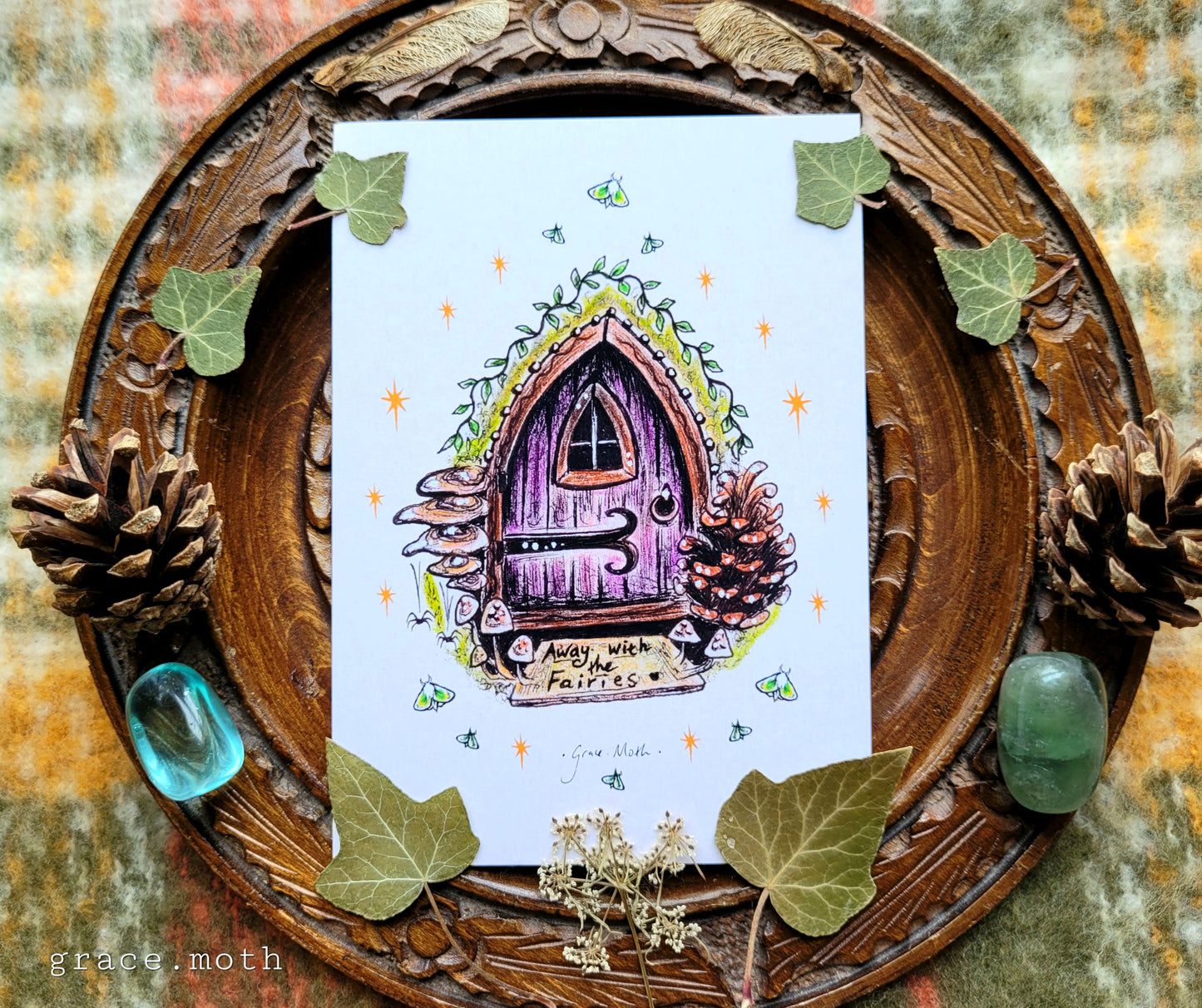Fairy Door - A6 print by Grace Moth - 5.8 x 4.1 - Cottagecore - Gothic - Witchy