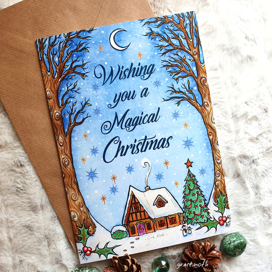 Snowy christmas - A5 greeting card by Grace Moth - 5.8 x 8.3