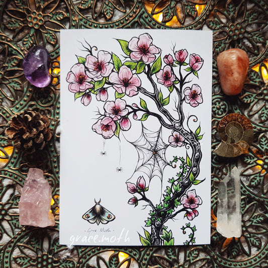 Pink Blossom - A6 print 5.8 x 4.1