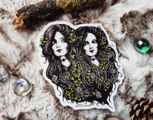 Doppelganger - Vinyl Sticker 10cm by 7.5cm