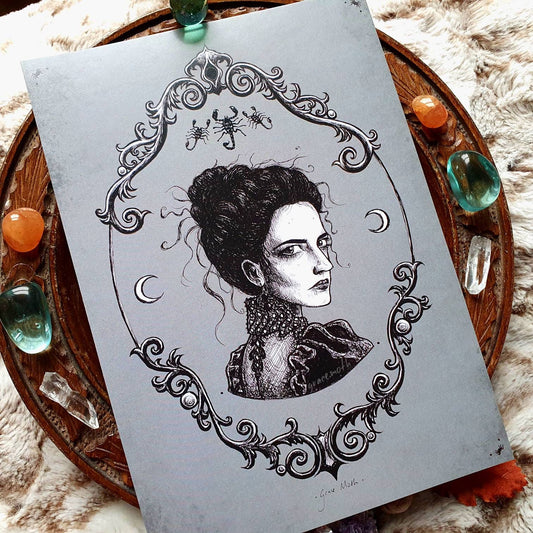 Vanessa Ives, Penny Dreadful - A5 art print by Grace Moth - 5.8 x 8.3